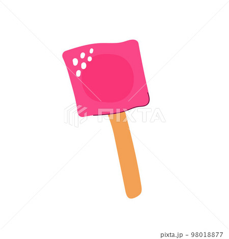 Cartoon round candy on a stick. Lollipop image 98018877