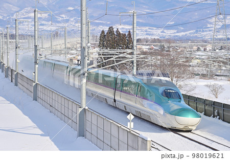 北海道新幹線 新函館北斗ー木古内 JR北海道 H5系 H1編成(函館) はやぶさ 北海道新幹線 新函館北斗ー木古内 JR北海道 H5系 H1編成(函館) はやぶさ 98019621