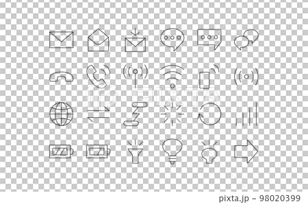 Communication equipment related icon set ①-3 Communication equipment related icon set ①-3 98020399
