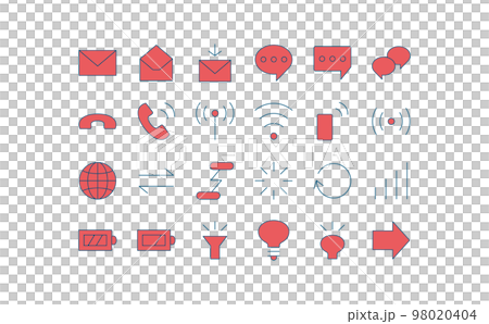 通訊設備相關圖標集①-9 98020404
