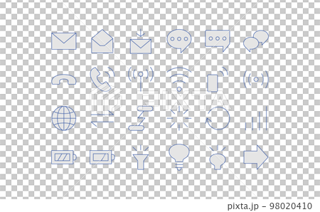 通信機器関連のアイコンセット①-15 98020410