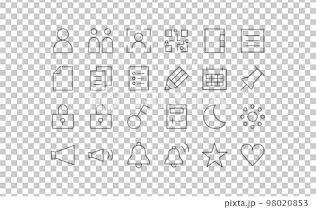 Communication equipment related icon set ③-3 98020853