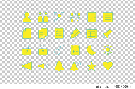 Communication equipment related icon set ③-12 98020863