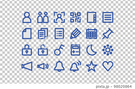 Communication equipment related icon set ③-13 98020864