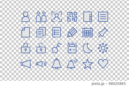 Communication equipment related icon set ③-14 98020865
