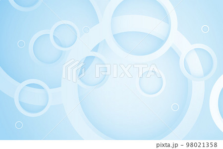 涼しげな水色の抽象背景素材、たくさんの丸の集まり、ベクター 涼しげな水色の抽象背景素材、たくさんの丸の集まり、ベクター 98021358
