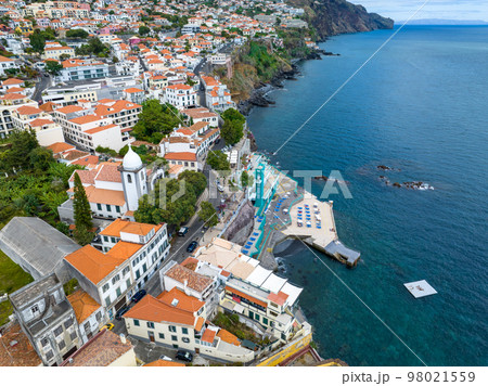 Funchal Aerial View. Funchal is the Capital and Largest City of Madeira Island, Portugal. Europe. 98021559