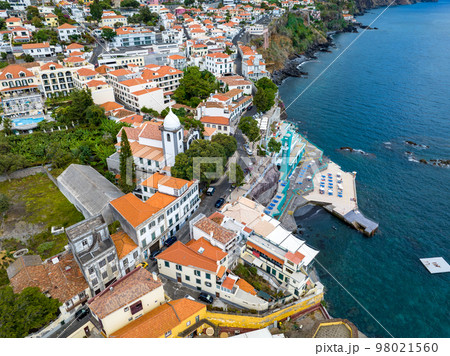Funchal Aerial View. Funchal is the Capital and Largest City of Madeira Island, Portugal. Europe. 98021560