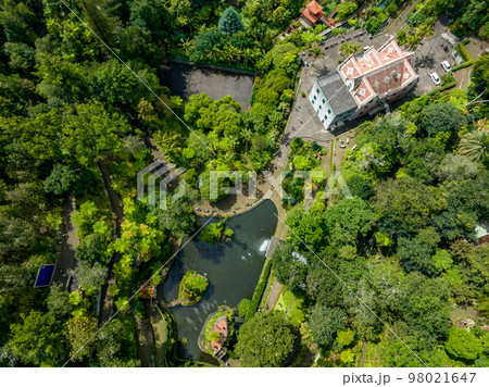 Funchal Green Gardens Aerial View. Funchal is the Capital and Largest City of Madeira Island in Portugal. Europe. Funchal Green Gardens Aerial View. Funchal is the Capital and Largest City of Madeira Island in Portugal. Europe. 98021647