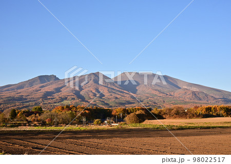 紅葉の浅間山 98022517
