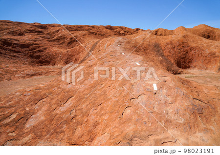 エアーズロック(ウルル)の登山道の風景 98023191