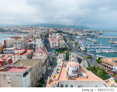 Ceuta Traditional Architecture in a Spanish Enclave in Africa. Ceuta Shares a Border with Morocco. Spain. Africa.  Ceuta Traditional Architecture in a Spanish Enclave in Africa. Ceuta Shares a Border with Morocco. Spain. Africa.  98024153