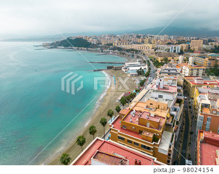 Ceuta Traditional Architecture in a Spanish Enclave in Africa. Ceuta Shares a Border with Morocco. Spain. Africa.  98024154