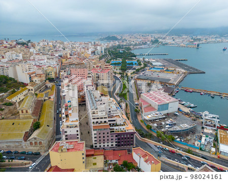Ceuta Traditional Architecture in a Spanish Enclave in Africa. Ceuta Shares a Border with Morocco. Spain. Africa.  98024161