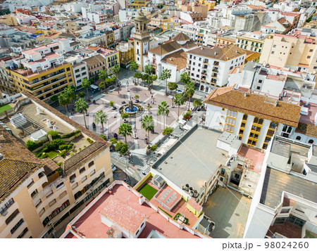 Aerial View of Old Town of Algeciras, Spain. Europe. Aerial View of Old Town of Algeciras, Spain. Europe. 98024260