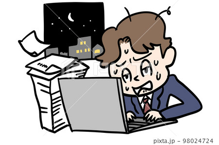 夜中までの残業がしんどい 98024724