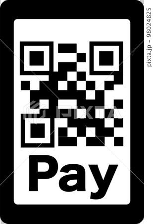 QR code payment simple illustration icon QR code payment simple illustration icon 98024825