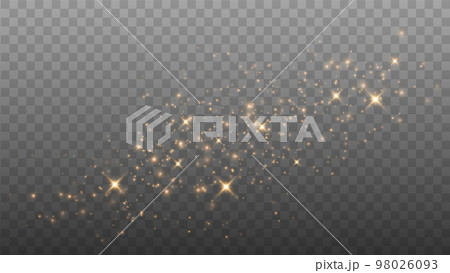Gold Light. Vector Glitter Particles Gold Light. Vector Glitter Particles 98026093