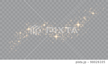 Gold Light. Vector Glitter Particles 98026105