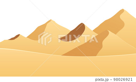 砂漠の風景イラスト_16:9 98026921