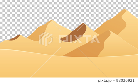 砂漠の風景イラスト_16:9 98026921