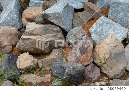 A close-up of big stones in the nature A close-up of big stones in the nature 98029460