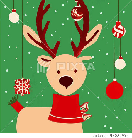 Christmas balls. Vector illustration. Tree branch. White snowflakes. New Year holidays. Christmas tree decoration Christmas balls. Vector illustration. Tree branch. White snowflakes. New Year holidays. Christmas tree decoration 98029952