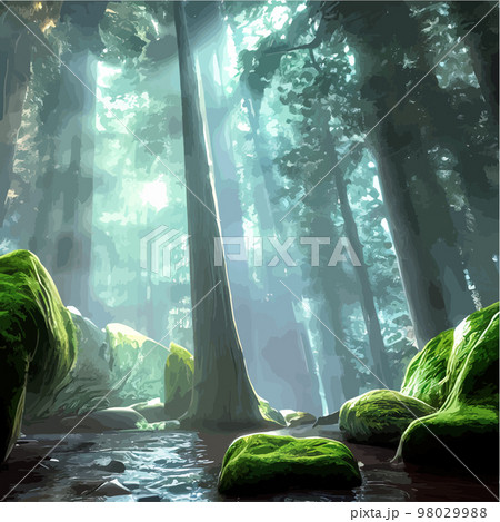 forest illustration background
