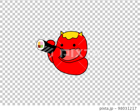 吃 ehomaki 的紅色食人魔 98031217