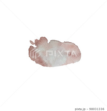Dusty pink splash stain a watercolor illustration Dusty pink splash stain a watercolor illustration 98031336