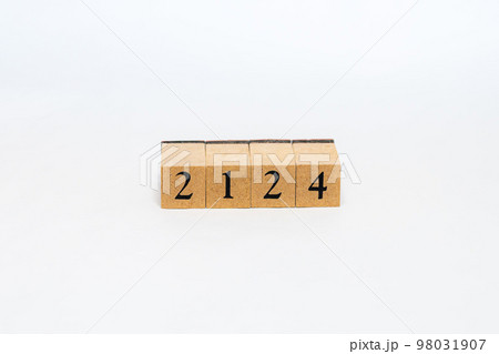 木ブロック　数字　2124 98031907