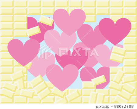 板チョコホワイトハートB 板チョコホワイトハートB 98032389