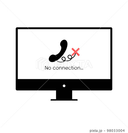 No signal or lost connection. Video call program window No signal or lost connection. Video call program window 98033004
