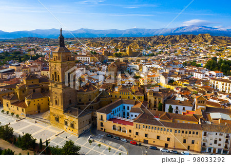 View from drone of spanish city Guadix View from drone of spanish city Guadix 98033292