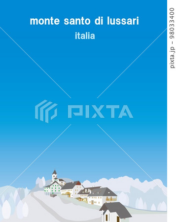 モンテ・サント・ディ・ルッサリ　monte　santo　di　lussari　ウディネ　イタリア　冬 98033400