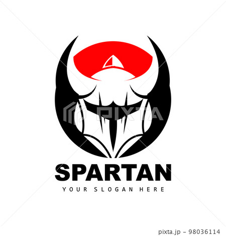 Spartan Logo,Vector Viking, Barbarian, War Helmet Design, Product Brand Illustration Spartan Logo,Vector Viking, Barbarian, War Helmet Design, Product Brand Illustration 98036114