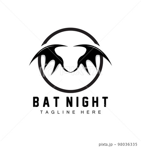Bat Logo, Night Flying Animal Icon, Company Vector,Halloween Template 98036335