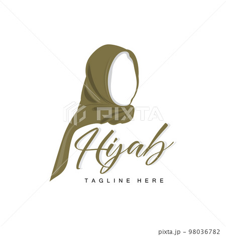 HIjab Logo, Fashion Product Vector Brand, Muslim Women Hijab Boutique Design 98036782