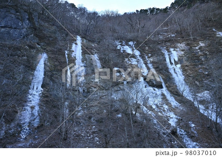 奥秩父中津川の氷壁 98037010