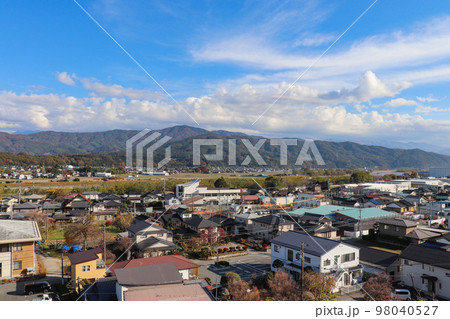 沢渡付近の街並み(長野県伊那市) 沢渡付近の街並み(長野県伊那市) 98040527