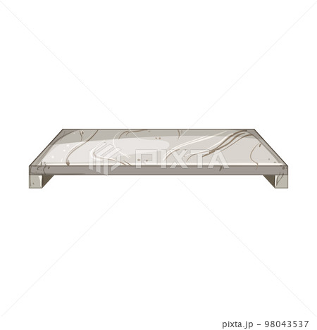 natural marble tray cartoon vector illustration 98043537