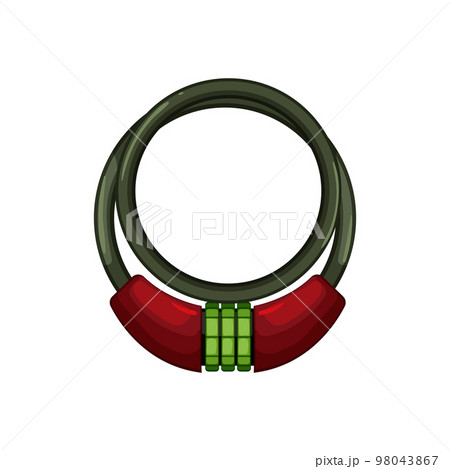 outdoor bicycle lock cartoon vector illustration 98043867