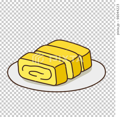 食べ物　朝食　ごはん　腸活　卵焼き 98044223