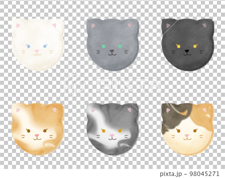 一套逼真的彩色貓杏仁餅 一套逼真的彩色貓杏仁餅 98045271