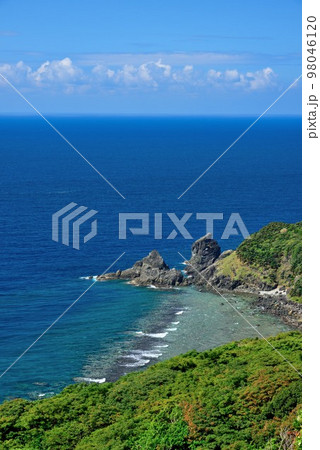 奄美大島　大和村　東シナ海俯瞰 98046120