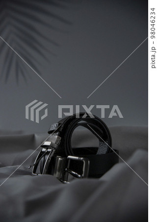 Men's branded belts in black and brown color 98046234