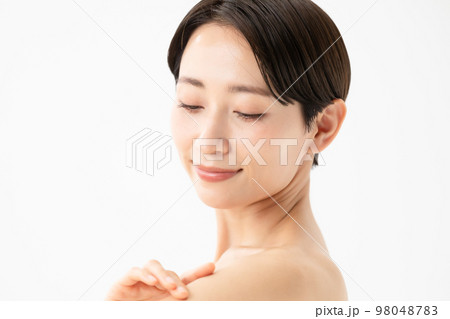 ビューティー　女性　横顔 98048783