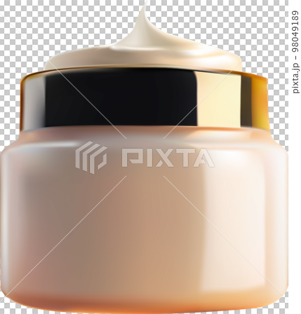 Realistic Face care Cream Beauty Bottle. 98049189