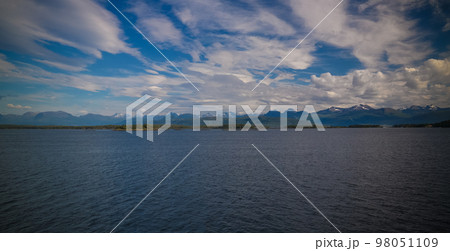 Landscape to Midfjorden, Sekken and Seteroya islands at Molde, Norway 98051109