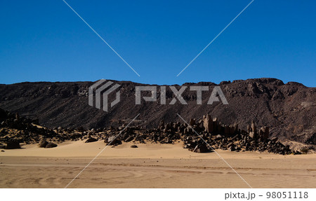 desert landscape El Berdj canyon in Tassili NAjjer National Park, Algeria desert landscape El Berdj canyon in Tassili NAjjer National Park, Algeria 98051118